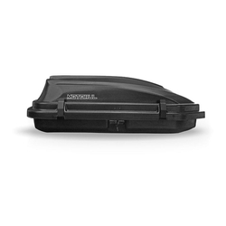 Menor preço em Kit Rack Onix Aluminio Preto Com Bau Maleiro 270 Litros