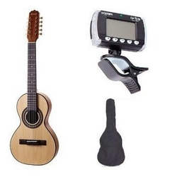KIT Viola Rozini Caipira Ponteio - Acústica - Modelo RV151 + AFINADOR + CAPA Natural Fosca Menor preço em KIT Viola Rozini Caipira Ponteio - Acústica - Modelo RV151 + AFINADOR + CAPA Natural Fosca