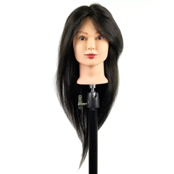 Cabeça de Boneca Lucy 100% Natural Castanho Escuro *Suporte de Mesa Menor preço em Cabeça de Boneca Lucy 100% Natural Castanho Escuro *Suporte de Mesa