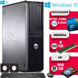 Computador Dell Intel Core 2 Duo Com Dvd 8GB HD 500GB Windows 10 Teclado Mouse Cx de Som Desktop é boa?