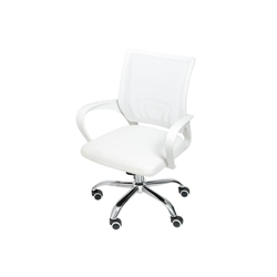 Cadeira para Escritório com Base Giratória Office Tok 52x60cm Branca Menor preço em Cadeira para Escritório com Base Giratória Office Tok 52x60cm Branca