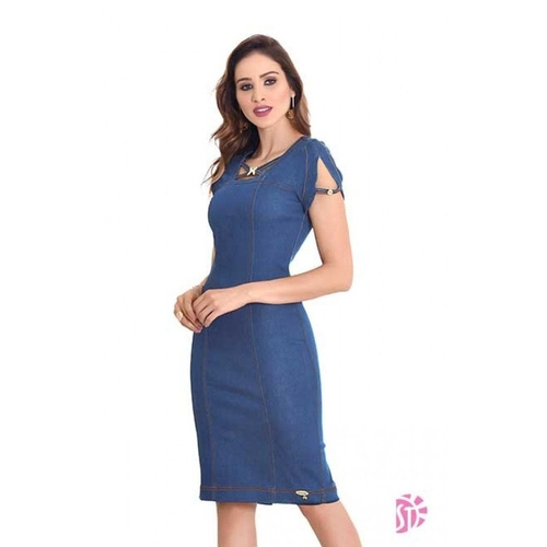 vestido tubinho elastano