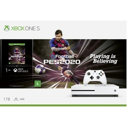 Console Xbox One S 1tb + Pes2020 - Xb1 Menor preço em Console Xbox One S 1tb + Pes2020 - Xb1