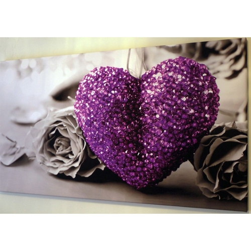 Modern Black White Rose Fl Purple Heart Wall Art Pictures Flower Print Home Decor No Frame 45x80 Cm Nas Americanas - Metal Wall Art Purple Flower Modern Black White Rose Fl Purple Heart Wall Art Pictures Flower Print Home Decor No Frame 45x80 Cm Nas Americanas - Metal Wall Art Purple Flower