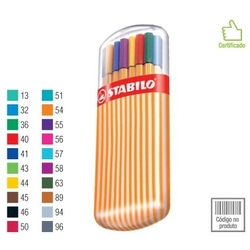 Caneta Stabilo Ponta 0,4 mm Point 88 Estojo c/20 cores Sortidas - Ref: 8820-02 Menor preço em Caneta Stabilo Ponta 0,4 mm Point 88 Estojo c/20 cores Sortidas - Ref: 8820-02