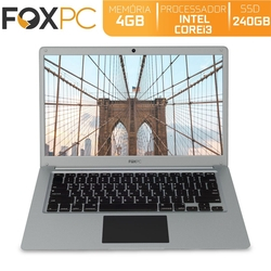 Menor preço em Notebook FoxPC Intel Core i3 4GB SSD 240GB Tela 14" FPNBCI34G-C