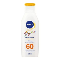 Protetor Nivea Sun Kids Sensitive 60 100ml Menor preço em Protetor Nivea Sun Kids Sensitive 60 100ml