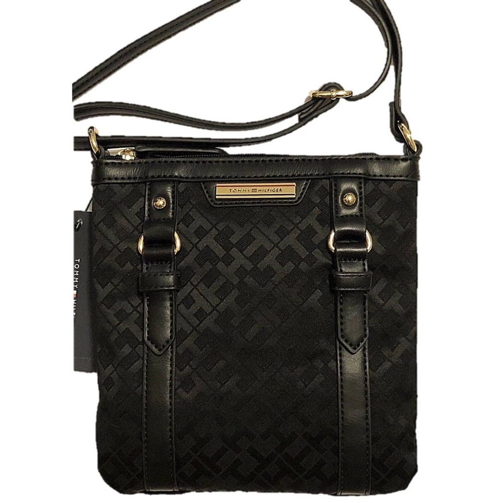 bolsa transversal tommy hilfiger jacquard