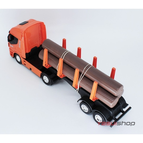 Miniatura Caminhão Brinquedo Infantil Iveco Tora De Madeira