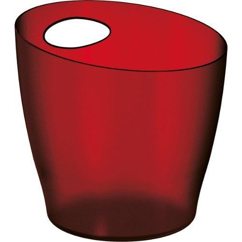 Balde De Gelo 6l Vermelho Translucido De Plástico UZ Menor preço em Balde De Gelo 6l Vermelho Translucido De Plástico UZ