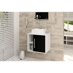 Gabinete P/Banheiro (Balcão C/cuba Q32) Quadratta LT 50cm Menor preço em Gabinete P/Banheiro (Balcão C/cuba Q32) Quadratta LT 50cm