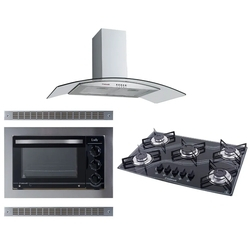 Kit Forno Elétrico Embutir Coifa Gourmet 90Cm Cooktop Colors Safanelli Menor preço em Kit Forno Elétrico Embutir Coifa Gourmet 90Cm Cooktop Colors Safanelli
