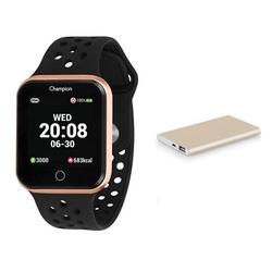 Relógio Champion Smart Bluetooth 4.0 Rosé Pulseira Preta CH50006Z Smartwatch + Bateria Portátil para Celular Menor preço em Relógio Champion Smart Bluetooth 4.0 Rosé Pulseira Preta CH50006Z Smartwatch + Bateria Portátil para Celular