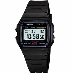 Menor preço em Relógio Casio Unisessex Sportivo Digital Preto F-91w-1dg