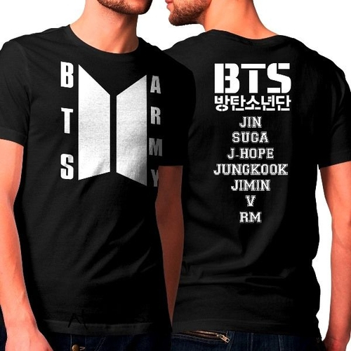 camisa do bts masculina