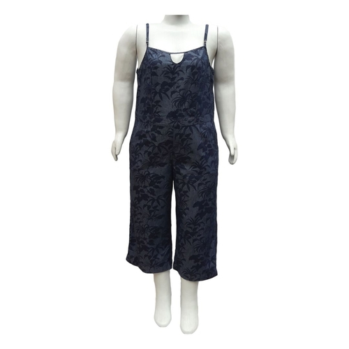 macacao pantacourt jeans plus size