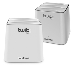 Kit 2 Roteador Wi-Fi Intelbras Rede Mesh AC1200 Mbps Dual Band 2.4Ghz e 5.0Ghz Bivolt - TWIBI FAST Menor preço em Kit 2 Roteador Wi-Fi Intelbras Rede Mesh AC1200 Mbps Dual Band 2.4Ghz e 5.0Ghz Bivolt - TWIBI FAST