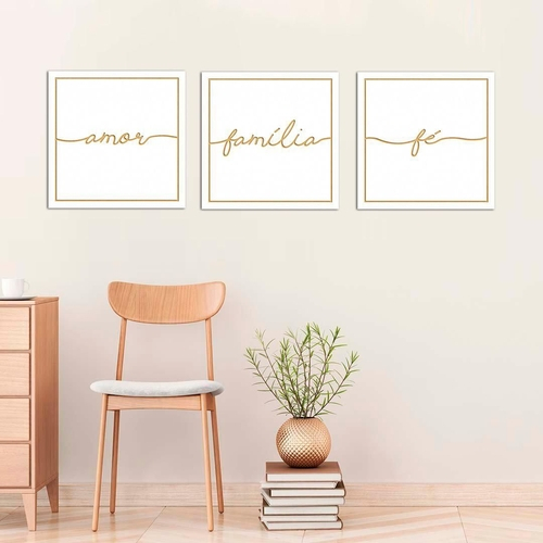 Featured image of post Kit Quadros Decorativos Quarto Casal Conjunto kit quadros decorativos para decora o de quarto casal amor fam lia f