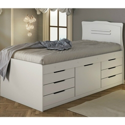 Cama Solteiro com 7 Gavetas Florença Conquista Móveis Menor preço em Cama Solteiro com 7 Gavetas Florença Conquista Móveis