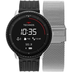 Relógio Masculino Technos Connect ID Smartwatch L5AB/4P 48mm Aço Prata Menor preço em Relógio Masculino Technos Connect ID Smartwatch L5AB/4P 48mm Aço Prata