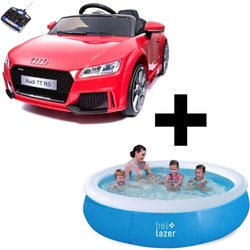 Carro Elétrico Infantil Audi TT RS (Vermelho) R/C 12V + Piscina 1.000 L - Belfix Menor preço em Carro Elétrico Infantil Audi TT RS (Vermelho) R/C 12V + Piscina 1.000 L - Belfix
