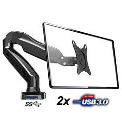 Suporte Articulado de Mesa Elg Pedestais p/ Monitores 17" a 27" - F90USB Menor preço em Suporte Articulado de Mesa Elg Pedestais p/ Monitores 17" a 27" - F90USB