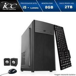 Computador Desktop ICC IV2583CW Intel Core I5 3. 2 ghz 8gb Hd 2TB com DVDRW Kit Multimídia HDMI FULL HD Windows 10 Menor preço em Computador Desktop ICC IV2583CW Intel Core I5 3. 2 ghz 8gb Hd 2TB com DVDRW Kit Multimídia HDMI FULL HD Windows 10