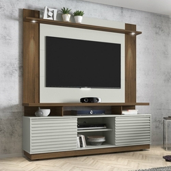 Rack Blumenau com Painel Fortaleza para TV até 60 Polegadas Linea Brasil Menor preço em Rack Blumenau com Painel Fortaleza para TV até 60 Polegadas Linea Brasil
