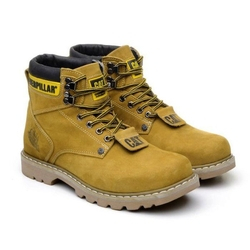 Bota caterpillar botina couro rosa em Promoção na Americanas