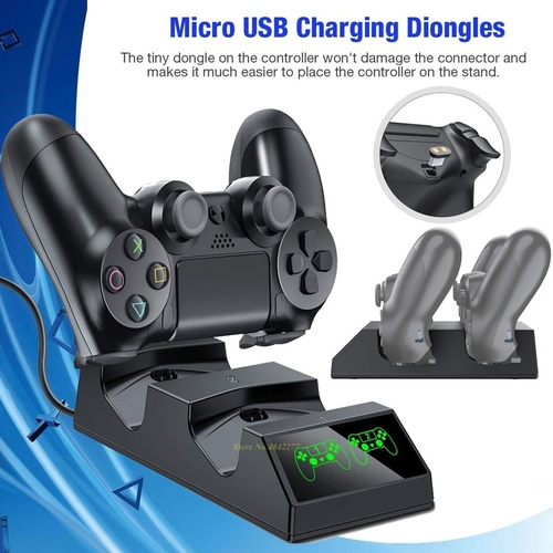 PS4 / Pro / Magro Charger Controlador Levante Gamepad Charging Station Dock para Dualshock 4 Jogos Joystick Play Station PS 4 Acessórios PS4 / Pro / Magro Charger Controlador Levante Gamepad Charging Station Dock para Dualshock 4 Jogos Joystick Play Station PS 4 Acessórios