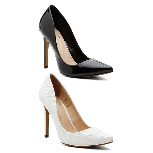 salto alto scarpin preto