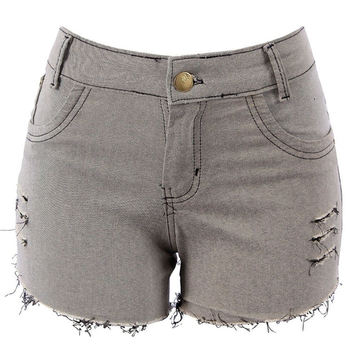 short jeans feminino destroyed