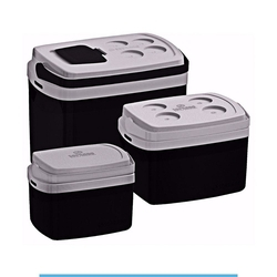 Kit 3 Caixa Térmica 32, 12 e 5 Litros Preta – Soprano Menor preço em Kit 3 Caixa Térmica 32, 12 e 5 Litros Preta – Soprano