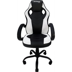 Cadeira Gamer MX0 Giratoria Preto/Branco - MYMAX Menor preço em Cadeira Gamer MX0 Giratoria Preto/Branco - MYMAX