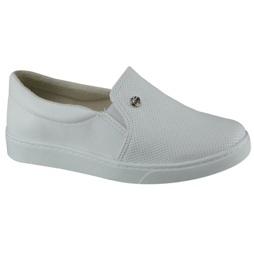 slip on branco feminino