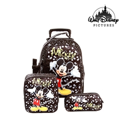 Kit Mochila Escolar Infantil Mickey Mouse Com Rodinhas Menor preço em Kit Mochila Escolar Infantil Mickey Mouse Com Rodinhas