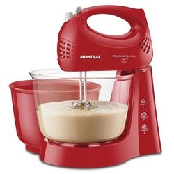 Batedeira Mondial Prática Due B-39 3 Velocidades Red 350W Menor preço em Batedeira Mondial Prática Due B-39 3 Velocidades Red 350W