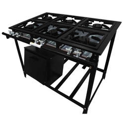 Fogão Industrial 6 Bocas com Forno Baixa Pressão - Fundiferro Menor preço em Fogão Industrial 6 Bocas com Forno Baixa Pressão - Fundiferro