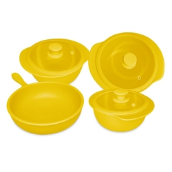 Jogo de Panelas Oxford Cookware Cerâmica Linea Solaris 4 Peças Menor preço em Jogo de Panelas Oxford Cookware Cerâmica Linea Solaris 4 Peças