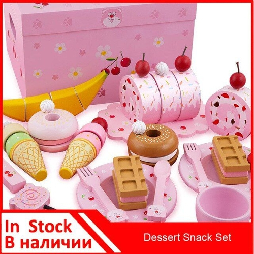 Madeira De Cerejeira Urso Sobremesa Snack Set Pretend Play Kitchen Toys Food Frutas Bolos Refrescos Nas Americanas Urso Sobremesa Snack Set Pretend Play