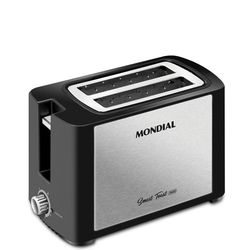 Tostador de Pães Mondial T-13 Smart Toast Inox Menor preço em Tostador de Pães Mondial T-13 Smart Toast Inox