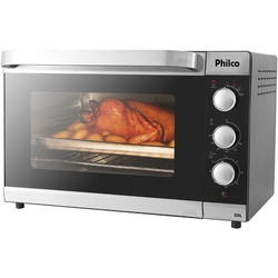 Forno Elétrico Philco PFE50 50L 1500W Timer - Preto Menor preço em Forno Elétrico Philco PFE50 50L 1500W Timer - Preto