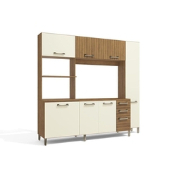 Cozinha Compacta Kappesberg Sense E780 c/4 Pçs Nature/Bco Menor preço em Cozinha Compacta Kappesberg Sense E780 c/4 Pçs Nature/Bco