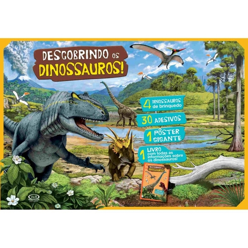 Dinossauros: livro com joguinhos em Promoção na Americanas