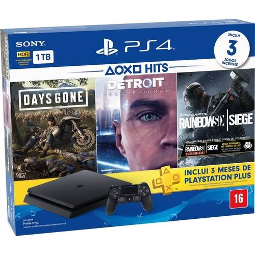 🔥SUPER PROMOÇÃO 🔥PS4 SLIM 1 TB 1 CONTROLE 3 JOGOS