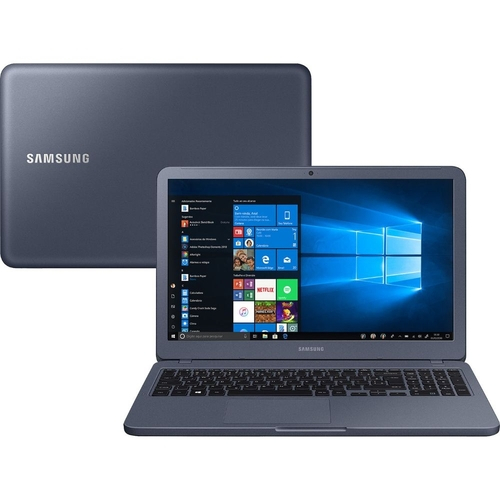 Notebook Samsung Essentials E20 Intel Celeron 4GB 500GB HD LED 15,6´´ W10 Cinza