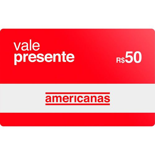 Vale Presente Americanas - R$ 50 (Virtual)