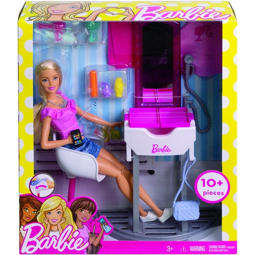 Conjunto Barbie Moveis e Acessorios Salao de Beleza Mattel DVX51 –  Starhouse Mega Store