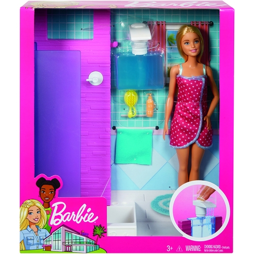 Boneca E Playset - Salão De Beleza E Barbie Fjb36 Mattel