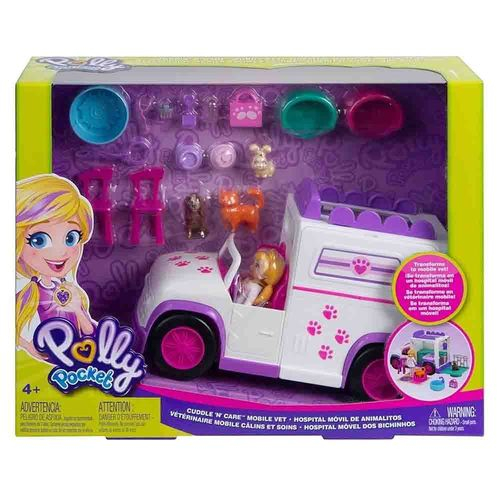  Polly Pocket 2-in-1 Playset, Travel Toy with 2 Micro Dolls &  Surprise Accessories, Pocket World Mini Mall Escape Purse Compact : Toys &  Games